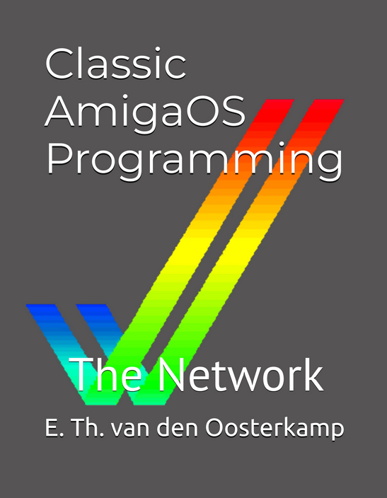 The front cover for the Amiga network programming book.