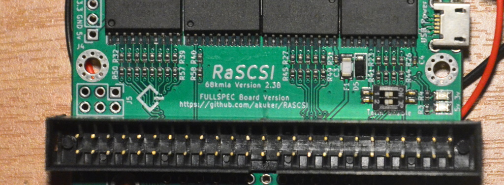 Using a RaSCSI to emulate a hard drive for the Amiga 500