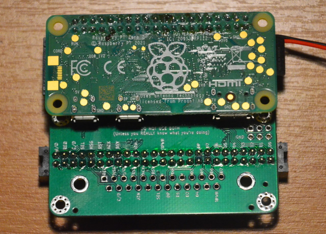 The Raspberry Pi is almost half the size of the RaSCSI board